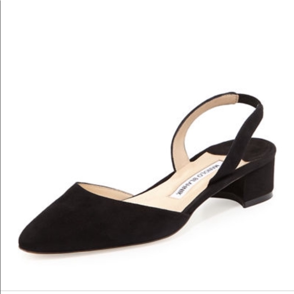 Manolo Blahnik Aspro Slingback Flats